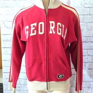 Georgia Bulldog zip jacket women size Large NWOT